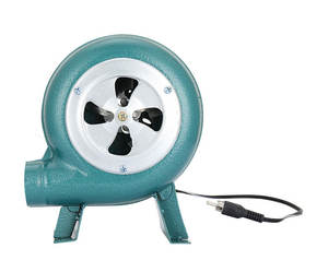 Tragbarer Outdoor 12V/220V DC/AC Batteriebetriebener Kleiner Elektrischer Luftgebläse mit Kunststoffblättern und Einstellbarer Geschwindigkeit für BBQ, OEM-Unterstützung - Product Image 1