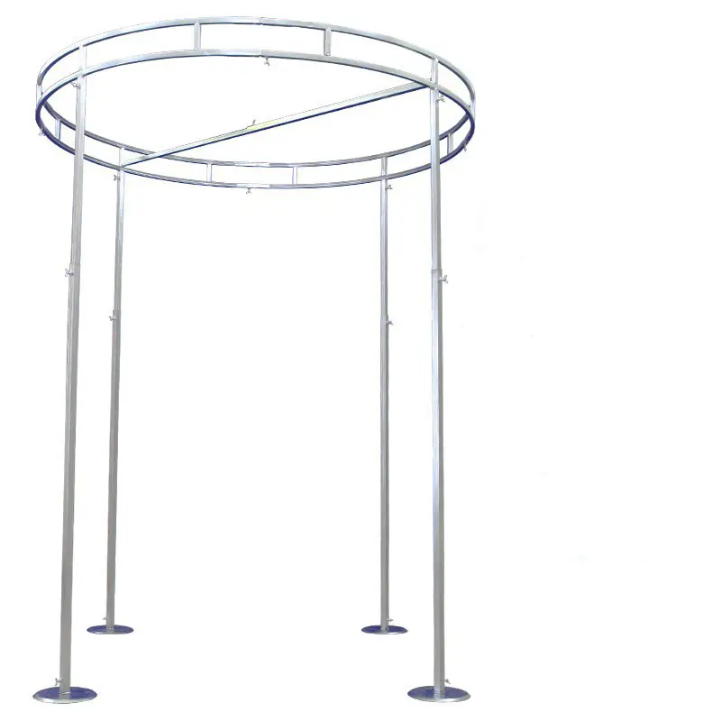 round extra thicker durable adjustable square tube pipe stand stainless steel wedding backdrop stand frame