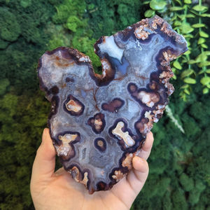 Adornos Decorativos de Ágata Azul Flor de Cerezo de Alta Calidad al por Mayor, Regalo Festivo de Moda, Adorno de Escritorio - Product Image 1