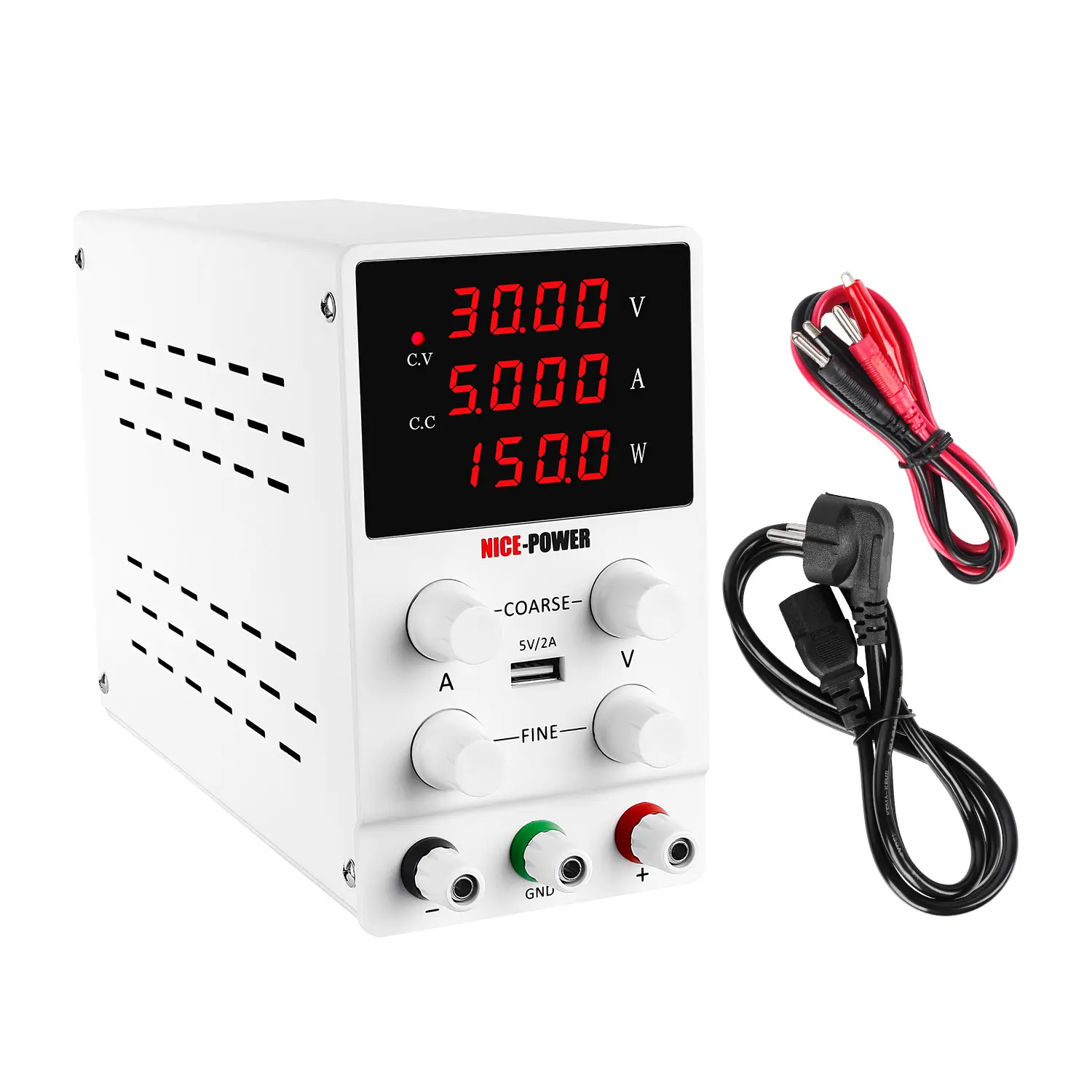 New Design SPS305 30V 5A DC Power Supply Adjustable Switching Power Source Four Digital 3 Set Diaplsy for Phone Repairing