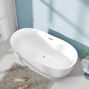 <span class=keywords><strong>Baignoire</strong></span> isolée haut de gamme indépendante pour petits espaces domestiques, en acrylique, corps monobloc, pour adultes, idéale pour les gîtes et hôtels. - Product Image 2