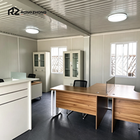 Bureau conteneur détachable 20 pieds 40 pieds, bureau de chantier en verre sur mesure, maison conteneur à 2 étages