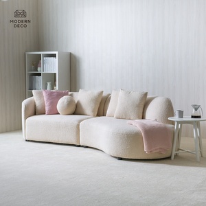 Nouveau canapé moderne en tissu beige canapé de salon ensemble de meubles modulaire personnalisé canapé incurvé salon - Product Image 2