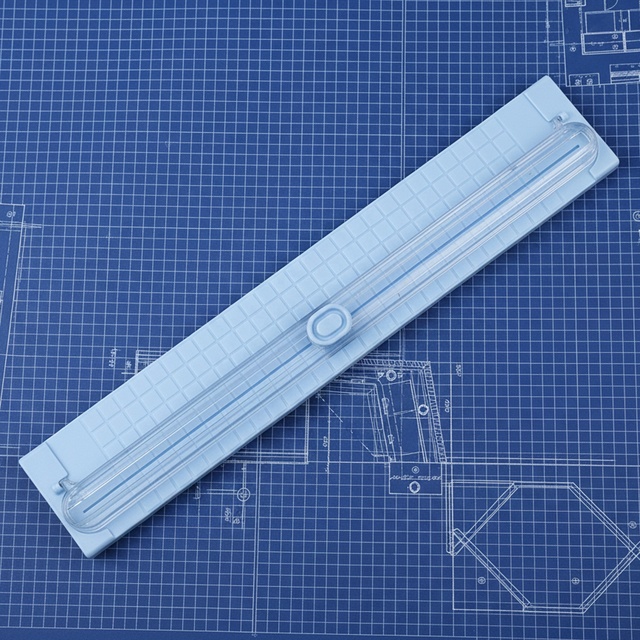 Wholesale Small Desktop A3 Paper Guillotine Cutter Blue Manual Paper Trimmer Shredder Cutting Machine Device Paper Trimmer