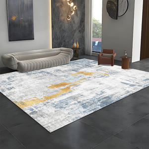 พรมรูปทรงสี่เหลี่ยมผืนผ้าลายหรูหรา รุ่น H-795 ผ้าคล้ายแคชเมียร์ ซักได้ ปูพื้นห้องนั่งเล่น ใช้ในบ้าน - Product Image 4