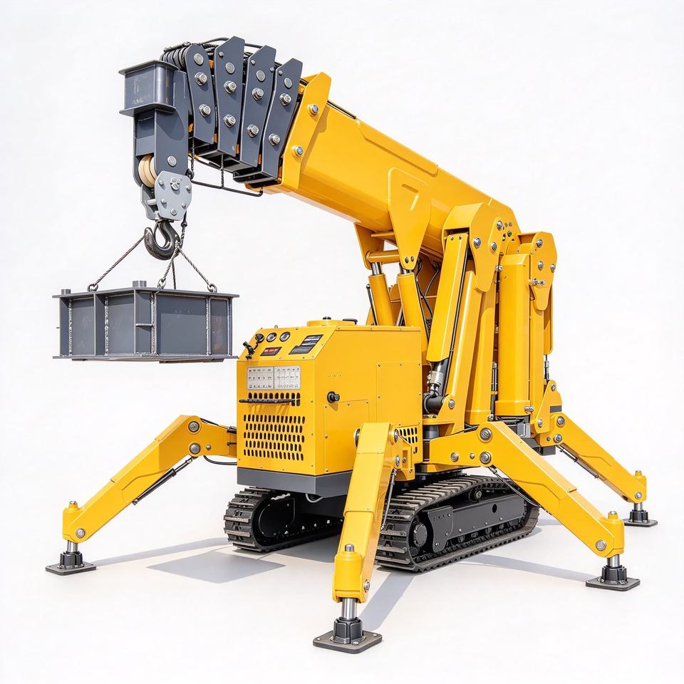Warehouse Storage Spider Crane High Rack Goods Stacking Compact Crawler ...