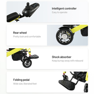 Nouveau fauteuil roulant électrique léger pour personnes âgées handicapées avec fonction de physiothérapie - Product Image 6