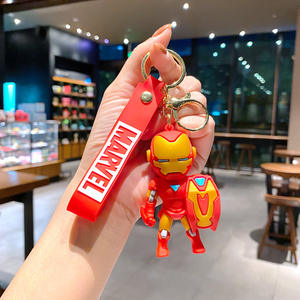 Porte-clés en silicone de style anime avec personnages <span class=keywords><strong>Marvel</strong></span> et <span class=keywords><strong>DC</strong></span>, forme 3D - Cadeau promotionnel - Product Image 5