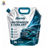 Sac d'emballage antigel recyclable 5L, norme européenne, résistant aux produits chimiques, poche à bec verseur pour liquide de refroidissement, fabricant