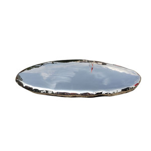 Mirror Stone Stainless Steel Sculpture Irregular Shape Mirrored Finish Outdoor Garden Ornament Freestanding Relief Abstract Art - Product Image 5