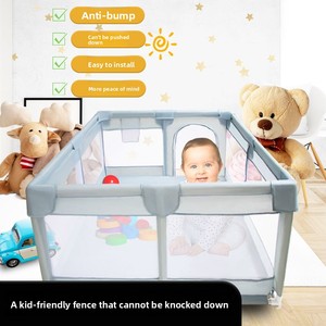 <span class=keywords><strong>Buda</strong></span> - Corralito Infantil <span class=keywords><strong>de</strong></span> Tela Lavable con Barra <span class=keywords><strong>de</strong></span> Seguridad para Bebés - Modelo BDL-KP002 - Product Image 4