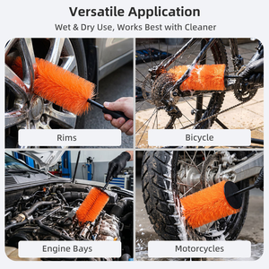 Herramienta de Limpieza Profesional para Ruedas de Coche, Cepillo para Neumáticos de Coche con Cerdas Suaves en 3 Tamaños, Cepillos de Limpieza para Coche <span class=keywords><strong>Ecoclean</strong></span> Suaves - Product Image 5
