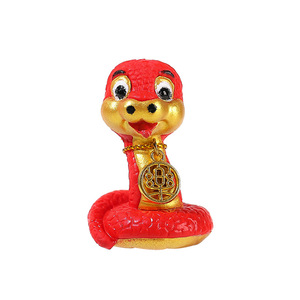 Figuras de serpiente en miniatura de resina, 4 piezas, decoración de Año Nuevo Chino, adorno de escritorio Feng Shui, decoración para sala de estar - Product Image 4