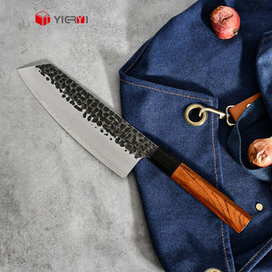 Cuchillo de Cocina Forjado a Mano Personalizado, 9 Capas de Acero de Damasco, 232 mm, Cuchillo Japonés Kiritsuke, Cuchillo Gyuto con Mango de Madera - Product Image 1