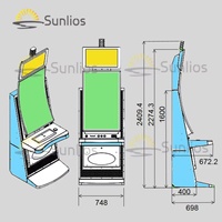 Metal for Game Machine Complete Program Stable Gaming Software Touch Screen Cabinet 110/220V