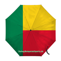 Parapluie pliant avec drapeau égyptien, ouverture et fermeture automatiques, parapluie compact, portable, grand format, pour la protection contre la pluie, coupe-vent