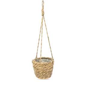 Panier suspendu rond en rotin tressé, écologique et durable, pour <span class=keywords><strong>pot</strong></span> <span class=keywords><strong>de</strong></span> fleurs et décoration <span class=keywords><strong>de</strong></span> jardin (vente en gros) - Product Image 3