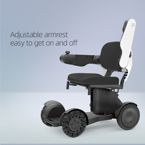 Fauteuil roulant électrique intelligent pliable portable pour les voyages en plein air, télécommande, pour personnes âgées - Product Image 3