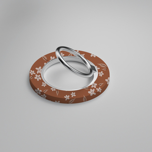 Di alta qualità del telefono magnetico aderenza supporto sfondo rosso motivo floreale con anello in metallo a 360 gradi di rotazione del telefono - Product Image 5