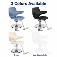 Fauteuil de Barbier Inclinable Moderne en Gros avec Bases en Chrome et Acier Inoxydable, 3 Couleurs, pour Fournitures de Salon de Coiffure – Vente Directe
