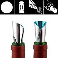 Disque anti-goutte en aluminium pour bec verseur de vin, accessoires de bar argentés
