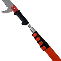 Qingle 20FT aluminium télescopique pôle arbre élagage scie coupe branche scie jardin outil de coupe avec rallonge