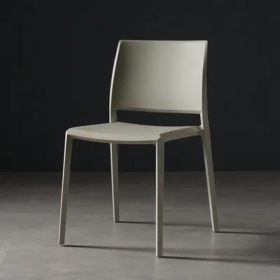 Mesas y sillas de comedor de restaurante modernas y simples apilables para cafeterías