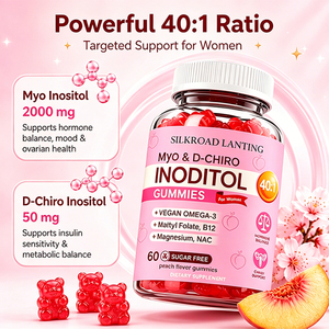 Gomitas de Inositol para la Salud Ovárica y la Fertilidad en Mujeres, Suplementos Vitamínicos, Mio-Inositol y D-Chiro-Inositol para Adultos - Product Image 4