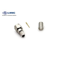 Conector macho tipo F recto coaxial RF para conectores de compresión de Cable RG6 Conector F macho