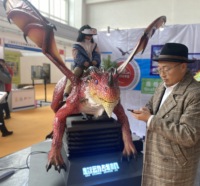 Gerçek boyut robotik Dino VR simülatörü uzaktan kumanda Animatronic dinozor