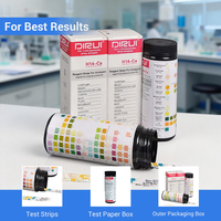 Bandelettes de test urinaire DIRUI 14 paramètres pour bilirubine et urobilinogène sanguins, haute précision, détection rapide, pour usage domestique et clinique