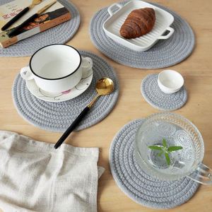 Factory-Direct Stock Household Heat-Resistant Anti-Scald Kitchen Table Mats Coasters Circle Shape Japanese - Product Image 4