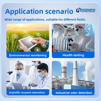 Unité de purification d'air sans odeur Hongpu HP-09, distributeur de gaz à six voies, compresseur d'air sans huile, adsorbant au charbon actif 112