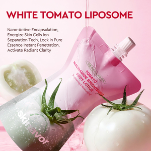 Crème hydratante nourrissante blanchissante personnalisée en gros, crème pour le corps à la <span class=keywords><strong>tomate</strong></span>, niacinamide, lotion pour le corps éclaircissante, hydratante - Product Image 4