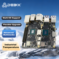 Ordinateur monocarte DEBIX Modèle B AI Edge avec NPU NXP I.MX 8M Plus, CPU, 4 Go de mémoire LPDDR4, 2,3 TOPS NPU, double GbE, large plage de température, entièrement compatible