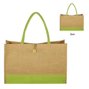 Large Capacity custom Reusable Fruit Storage String, Shopper Hand Totes Foldable Grocery Handbag Jute Shopping Bags/