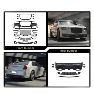 Paraurti Anteriore e Posteriore per <span class=keywords><strong>Chrysler</strong></span> <span class=keywords><strong>300C</strong></span> 2012-2014, Aggiornamento Stile 300S SRT 2016-2024, Kit Carrozzeria con Diffusore - Product Image 3