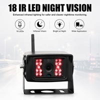 Système de caméra sans fil pour camion 1080P AHD avec écran tactile, kit de caméra de recul robuste, étanche IP69K, vision nocturne, DVR