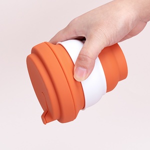 Gobelet à eau en silicone réutilisable et écologique, pliable, 350 ml, best-seller, pour les voyages et les activités de plein air - Product Image 4