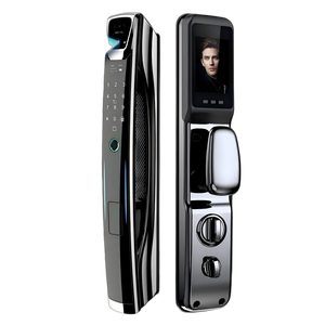Face Tuya App Déverrouiller Reconnaissance d'empreintes digitales Serrure de porte intelligente sans clé pour portes en bois et en aluminium avec stockage en nuage et sur carte mémoire - Product Image 1