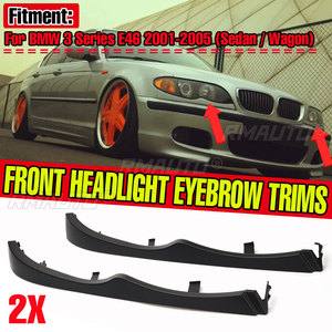 ฝาครอบตกแต่งใต้ไฟหน้ารถยนต์ สำหรับ BMW E46 ปี 2001 2002 2003 2004 2005 รุ่นซีดานและวากอน  ฝาครอบไฟหน้า - Product Image 1