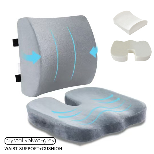 Crystal velvet suit-grey