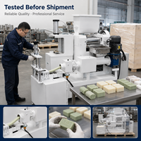 Petite ligne de production de savon 150 kg/h, machine à fabriquer du savon en barre pour lessive, toilettes et bain, pour petite usine