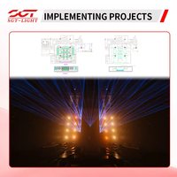 Projecteur mural SGT 30W*18Pcs étanche RGBW 450W haute puissance DMX RDM Beam Strip pour scène, éclairage de théâtre et DJ Club