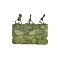 Équipement tactique israélien - Pochette triple pour chargeurs (5.56) compatible avec porte-plaques Chaleco Tactico MU