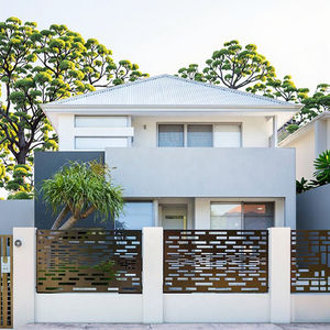 מודרני לחתוך לייזר סגסוגת אלומיניום מעקה לוח גידור עמיד למים מסכי גן מתכת דקורטיביים פרטיות לחדר נוף - Product Image 2