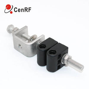 Pince d'alimentation combinée de type traversant personnalisée en acier inoxydable à double trou pour câble en fibre cintres pince d'alimentation RF 1/2" - Product Image 4