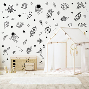 Pegatina <span class=keywords><strong>de</strong></span> corte <span class=keywords><strong>de</strong></span> beso con temática <span class=keywords><strong>de</strong></span> dibujos animados, pegatinas <span class=keywords><strong>de</strong></span> pared para habitaciones <span class=keywords><strong>de</strong></span> niños, decoración del hogar, <span class=keywords><strong>Mural</strong></span> para pared <span class=keywords><strong>de</strong></span> habitación <span class=keywords><strong>de</strong></span> niños, papel decorativo - Product Image 6