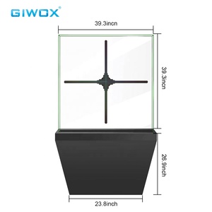 Giwox HOLO 100S HD version 1024 * 1024PX Résolution Application et Contrôle PC 3D Hologramme ventilateur de Publicité pour le commerce et événements - Product Image 4
