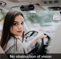 Boîte de rangement pour lunettes de soleil en cuir PU à carreaux, surface magnétique en cuir, double compartiment, pour voiture, de Guangzhou